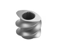 Bimetallic Extruder Screw Element For Wood Plastic Extruder / Twin Screw Extruder