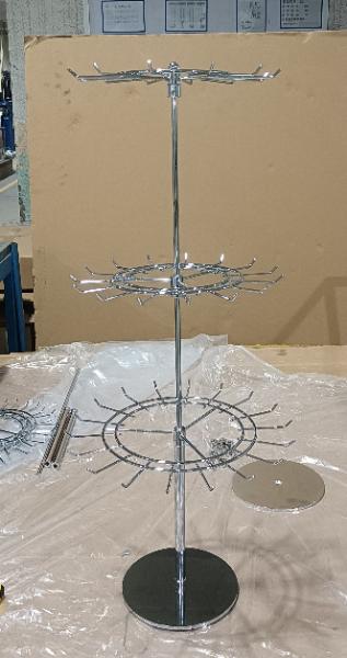 3 Tier Revolving Counter Display Rotating Countertop Display Easy To Assemble