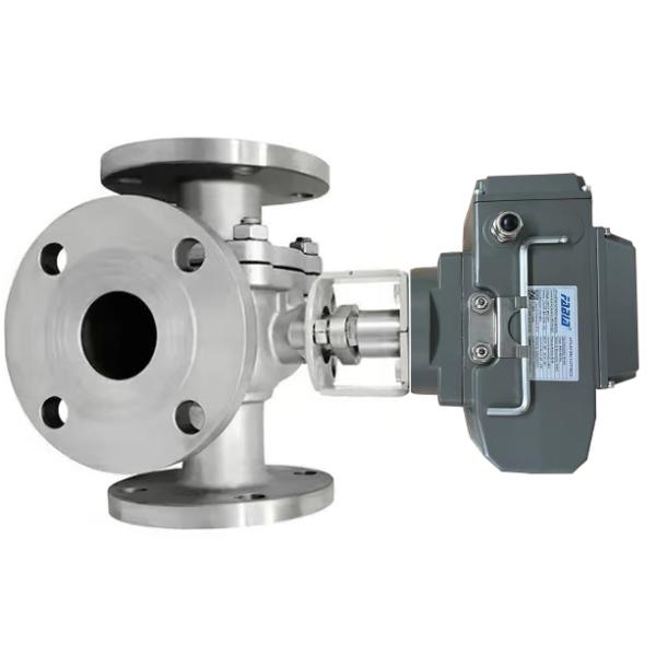 Электрический трехсторонний шаровой клапан высокого давления типа L