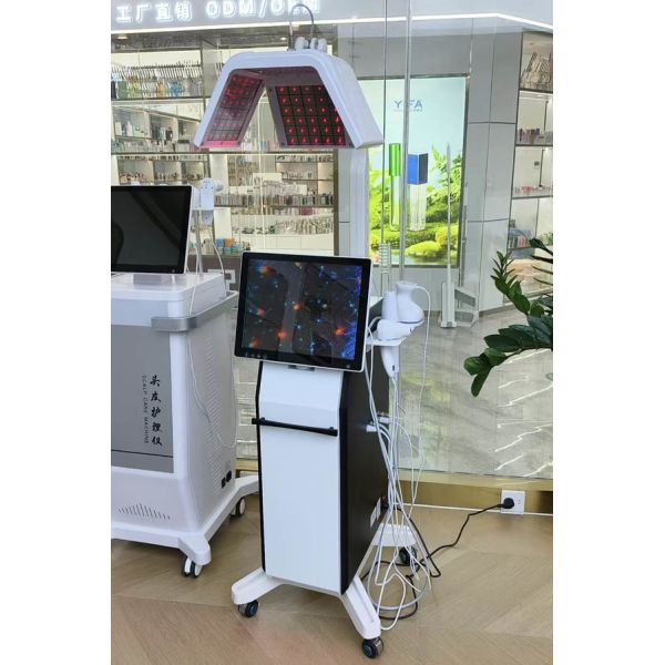 Máquina de regeneración capilar con láser de diodo de 650 nm mejora la densidad capilar y nutre el cuero cabelludo