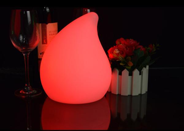 DMX Colors LED Decorative Table Lamps Water Drop Shaped For Home Decoration