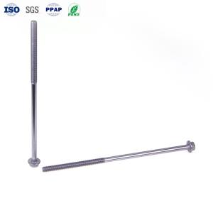 M8 × 300 mm Hexagon Flange Long Bolts de acero inoxidable personalizado de media