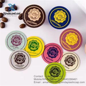 Сниженная алюминиевая пищевая фольга крышка фольга тепловая уплотнительная крышка для кофе капсулы