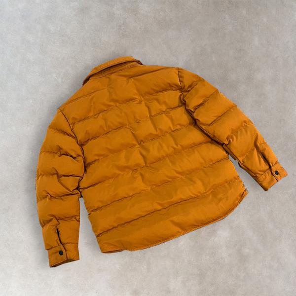 Chaqueta de plumón con logo bordado para hombre, abrigo de invierno cálido para exteriores, a prueba de viento, engrosado, cortavientos tipo burbuja, abrigo de plumón informal, logo personalizado