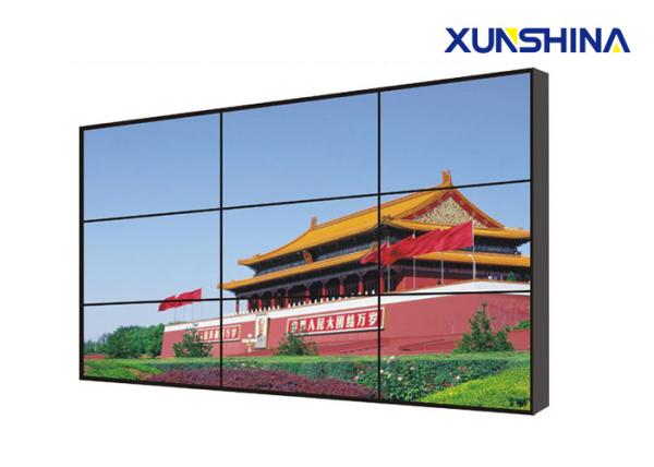 Wall Mounted 55 Inch Super Thin Bezel Lcd Screen Wall 3x3 High Contrast