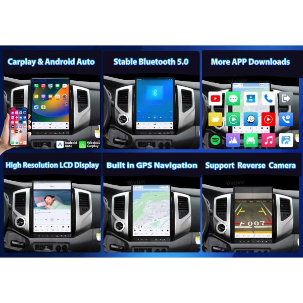 VIKNAV 14 Inch Touch Screen For Toyota Tacoma 2005-2015 Android Car Radio Head Unit