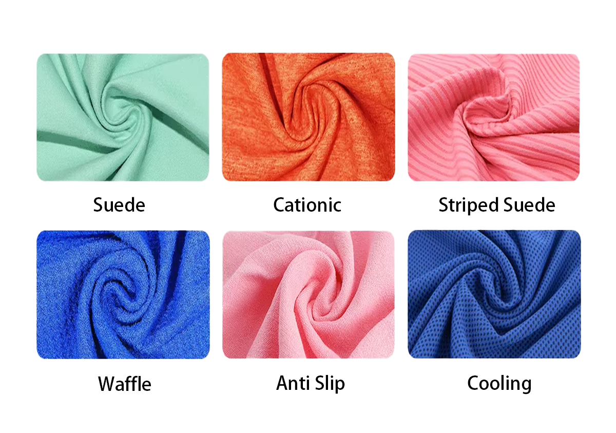 Wholesale Custom Microfiber Suede Mesh Bag Gym Towel With Logo