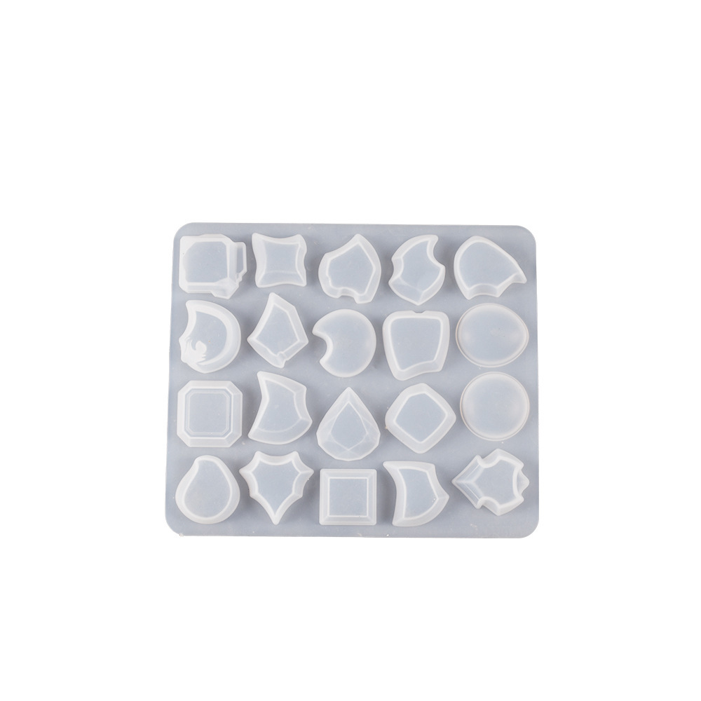 Crystal Dropper DIY Resin Irregular Mirror Gemstone Patch Pendant Jewelry Pendant Silicone Mold