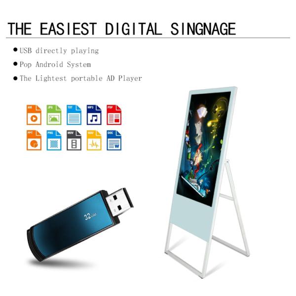 Экран 43Inch дисплея 280cd/m2 LCD Signage цифров рекламы HD портативный