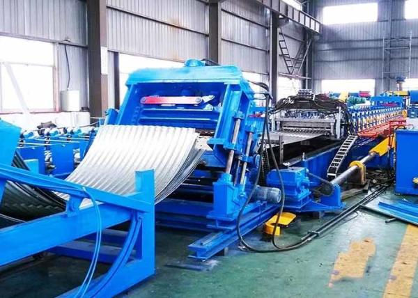 PI PPGI Steel Grain Silo Cold Roll Forming Line Full Automatic PLC Control