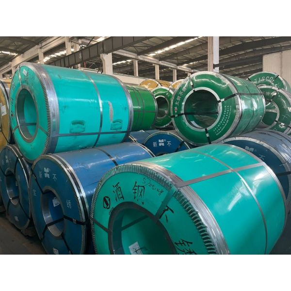 PE Film and Interleaved Paper Stainless Steel 321 430 904L Strip 500mm Width Mill Test Coil Cutting Welding Bending Options