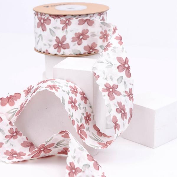 Floral personalizado Grosgrain fita fita de borda de tecido fita para embalagem de presente