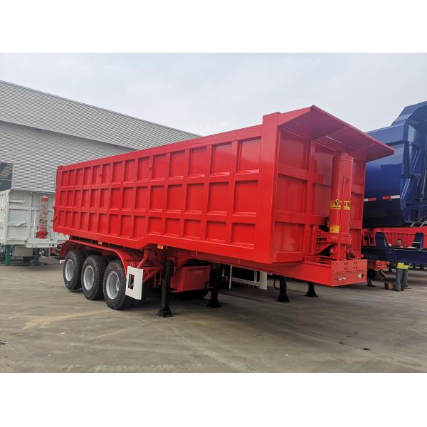Big Capacity CE Dump Semi Trailer Hyva Oil Cylinder 30 Tons Transport Stone