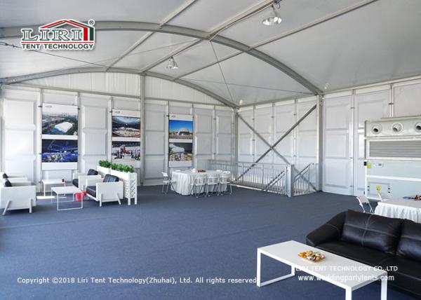 White PVC Aluminum Two Story Tent For Outdoor Event VIP Lounge