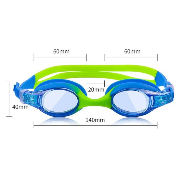 Kids Anti Fog Swimming Goggles With UV Protection And Rainbow Plating Lens