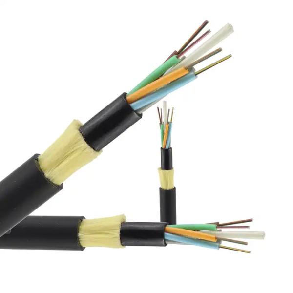 Outdoor Aerial ADSS Optical Fiber Cable 1Km Black G655 G652D G657A1 G657A2