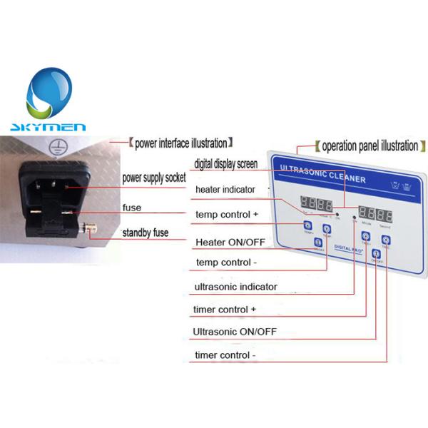 Décapant ultrasonique de solides solubles 360W 15L Digital de Bath ultrasonique réglable de la chaleur