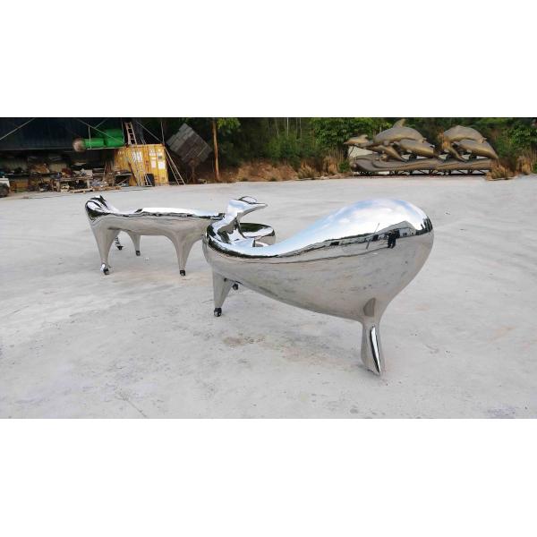 Отполированная поверхностная большая на открытом воздухе скульптура, большие современные скульптуры сада