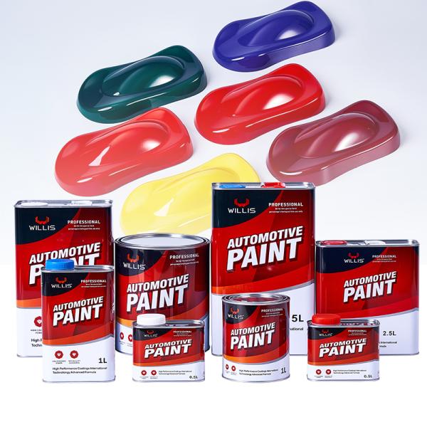 Customized 1K 2K Solid Color Acrylic Resin Liquid Car Repair Paint Good Price