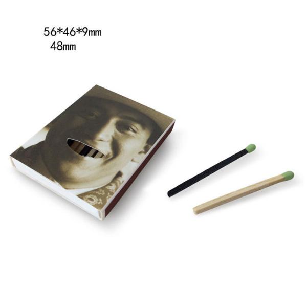 Custom printing personal logo colored matches with wooden stick