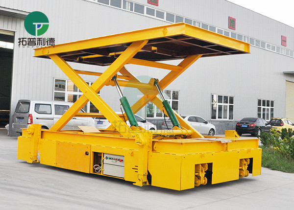 8 Ton Factory AGV Battery Industrial Transfer Trolley With Motorized Supports