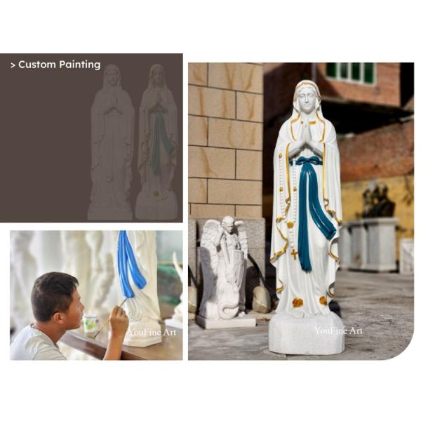 Western Marble Jesus and Mary Statue - Michelangelo's Pieta Reproduction