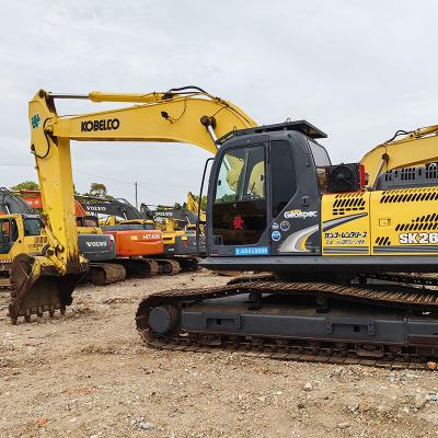 26Ton Track Second Hand Kobelco Excavators Sk260 2000rpm Cylinder Digger Excavator