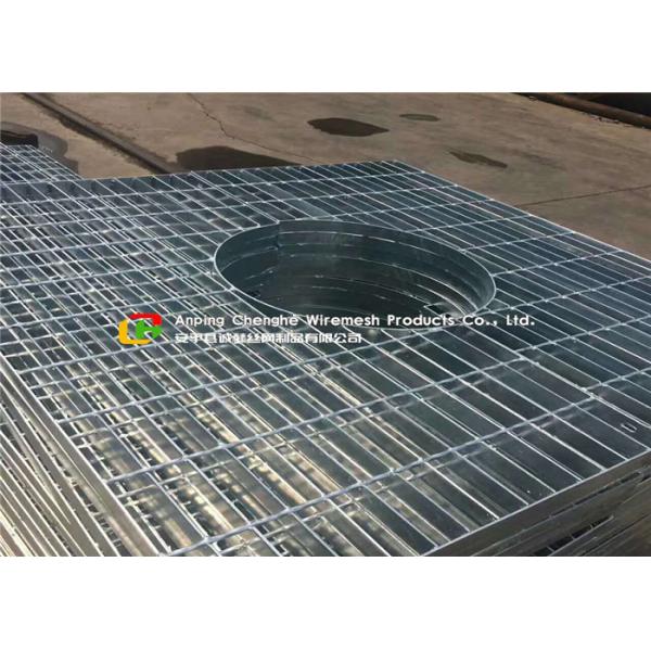 Special Shape Galvanized Floor Grating  For Petroleum / Chemical Projects