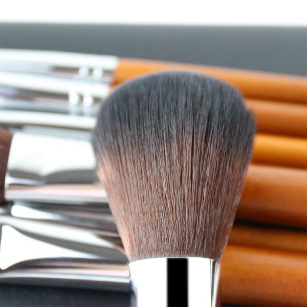Classical Makeup Brush Set Burlywood Color High Gloss Copper Premium Brushes