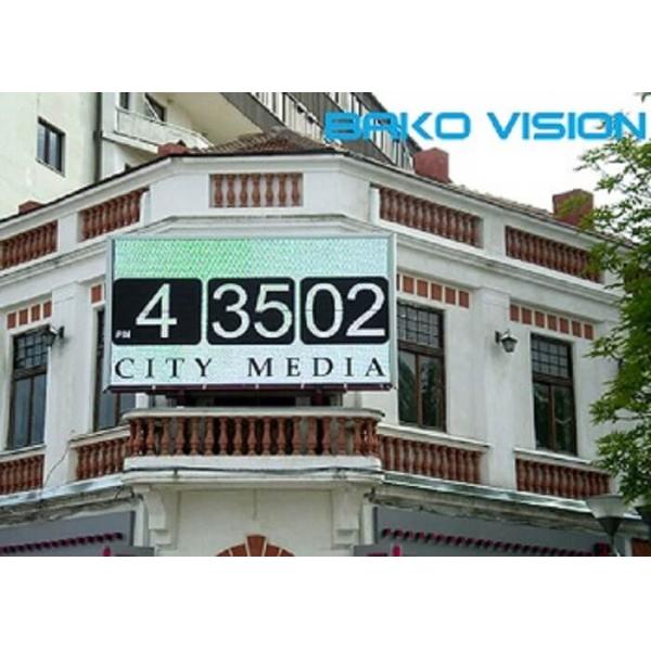 Lightweight Fixed Outdoor Waterproof Led Advertising Panels 160°/140° Viewing Angle