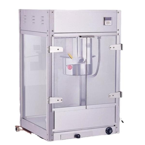 1.5KW Power Stainless Steel Tempered Glass Popcorn Maker Machine for Snack Production