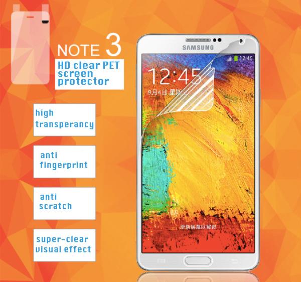 Samsung HD clear PET Screen Protector, 100% Bubble-free,high transparency,anti-fingerprint