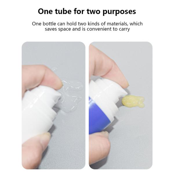 15ml+30ml Double-Ended Airless Pump Bottle Lotion serum bottle Skin care Packaging UKA61