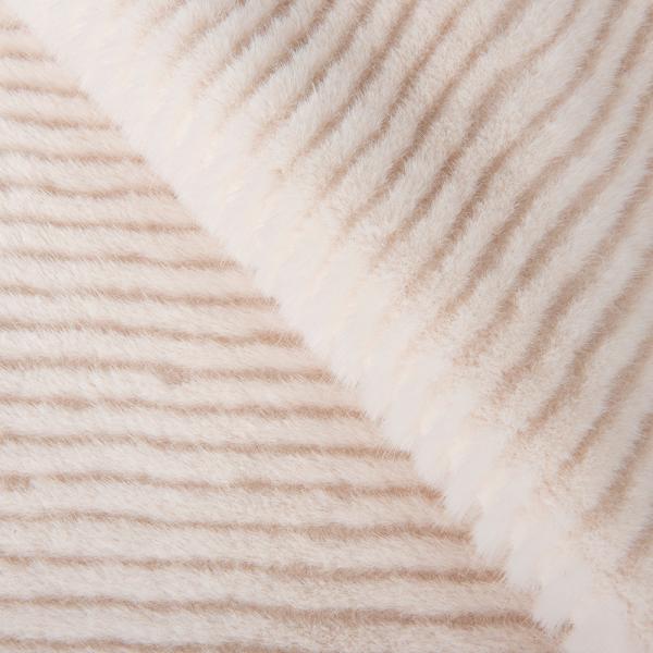 Soft and Cozy 100% Polyester Tricot Knitted Brushed Faux Fur Fabric for Ladies Coat
