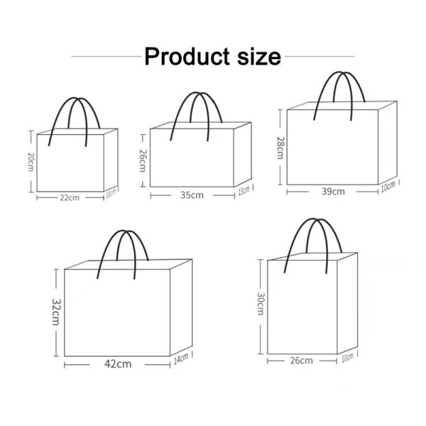Printed CCNB Christmas Paper Bags For Xmas Eve Gift Takeaway