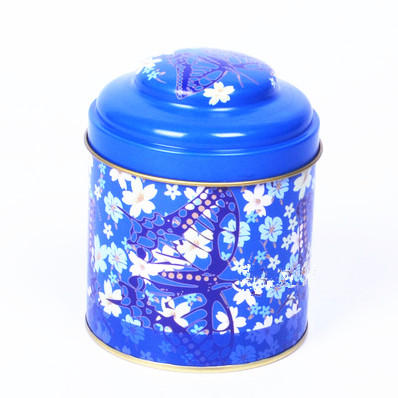 D84 X 80mm English Tea Tin Box Cheap Round Metal Tea Box Customized Color