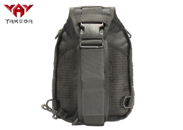 Rainproof Laser Cut Outside Hiking Tactical Sling Bag PP Webbing Size 24*17*27.5CM