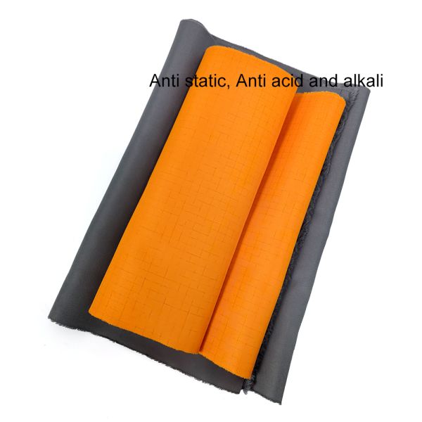 Grey Antistatic Anti Static Acid Alkali Fabric For Cleanroom Clothing