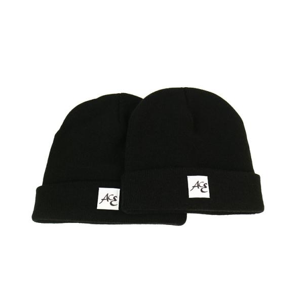 Wholesale Custom Beanie Your Own Embroidery Logo Woven Label 100% Acrylic Beanie Hat / Knitted Beanie In Winter