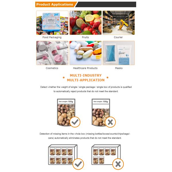 Weight Sorting For Food Checkweigher Machine Controller Checkweigher