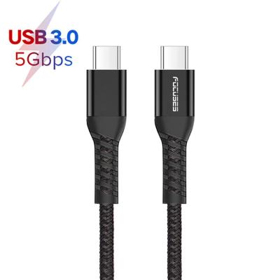 Durable Nylon Braided Charging Cable PD 60W 5Gbps USB C Cable