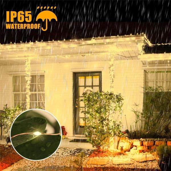 Modern Style Solar LED Garden Lights IP65 Waterproof Outdoor Festoon Lights
