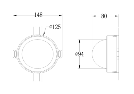 Потолочные освещения приведенные 24V RGBW украшения фасада небольшие водоустойчивые