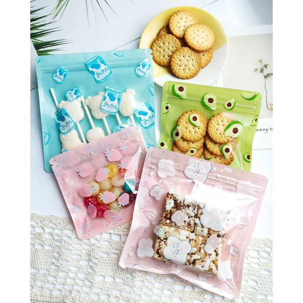 Small Colorful Degradable Aluminum Ziplock Foil Pouch For Product Packaging