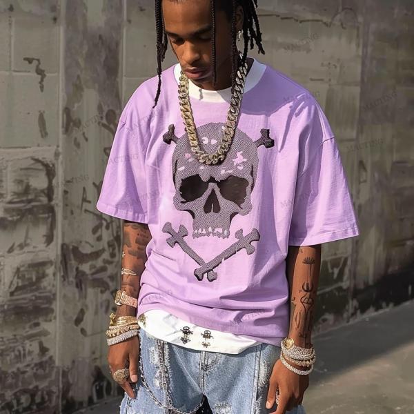 Hommes T-shirt coupé surdimensionné Hommes T-shirt coupé surdimensionné Hommes T