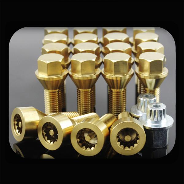 Titanium GR5 26mm Locking Wheel Bolt Grade 10.9 For BMW E Chassis