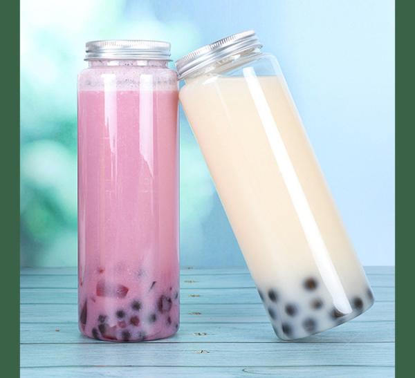 Isolement et fonctionnalité moderne Bouteilles de thé au lait carrées rondes