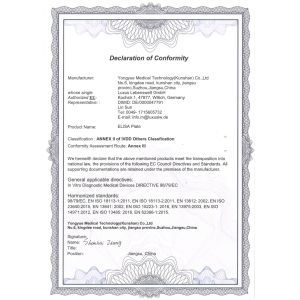 KunShan JiAn Biotech Co., Ltd. Сертификации