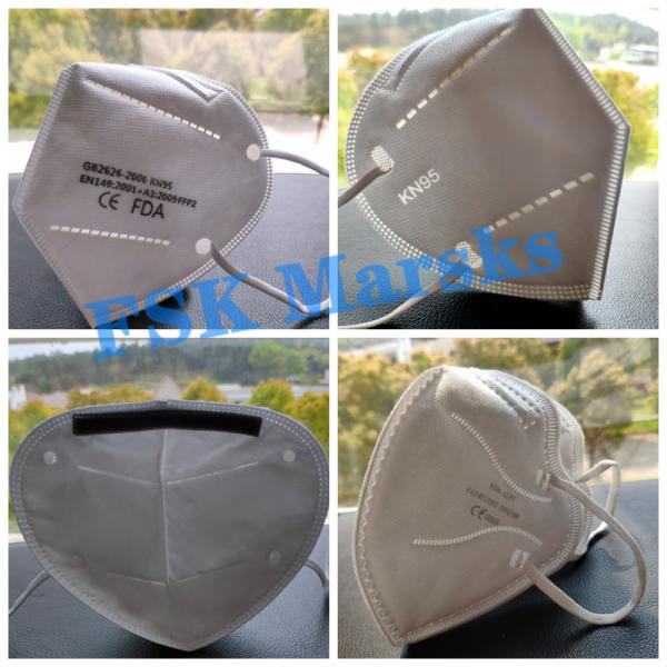 CE ISO KN95 Face Mask Disposable Mouth Mask For Cleaning Construction Industry
