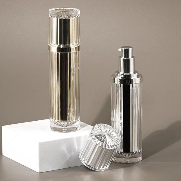 Acrylic Airless Jar Bottle 30G 50G 30ML 50ML 100ML For Cosmetic Lotion With Aluminum Lotion Pump Or Mist Sprayer